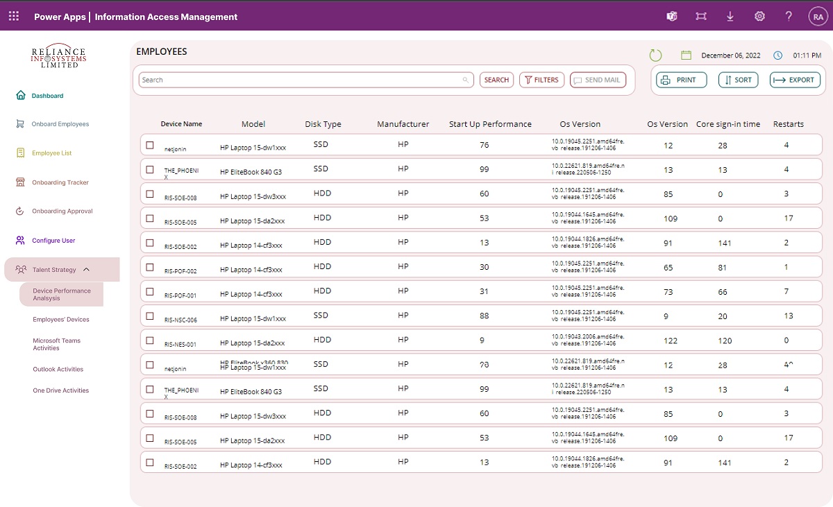 INFORMATION MANAGEMENT SYSTEM